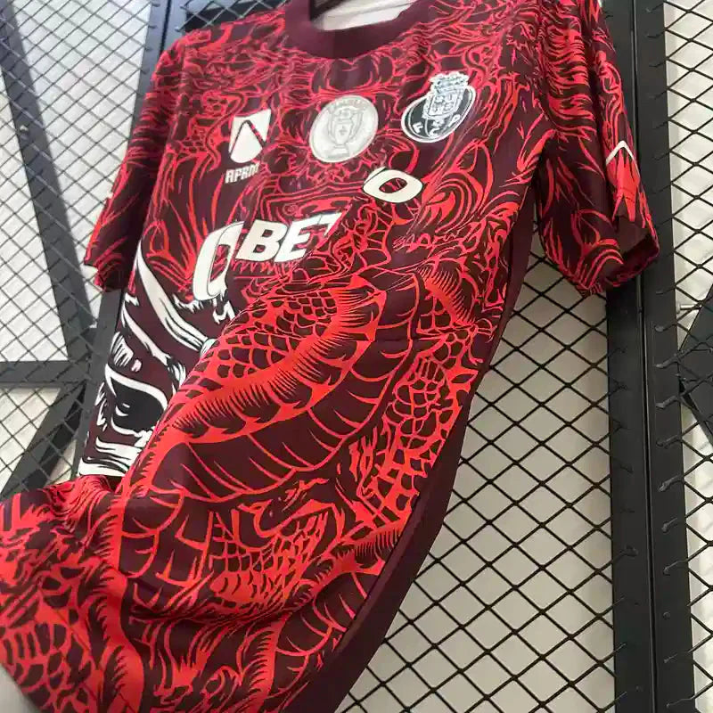 Maillot Porto concept "Rouge" 2025/2026 YamaKits Foot