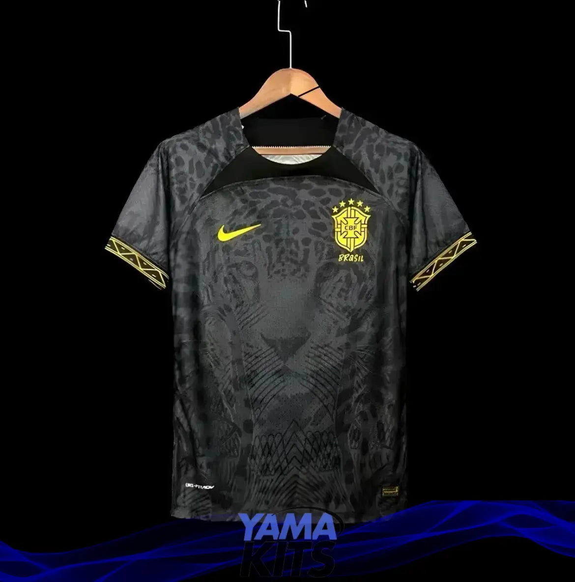 Maillot Brésil Concept noir « Lion » 2024/2025 - YamaKits