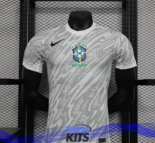 Maillot Brésil Gardien « Gris » 2024/2025 Version Player - YamaKits