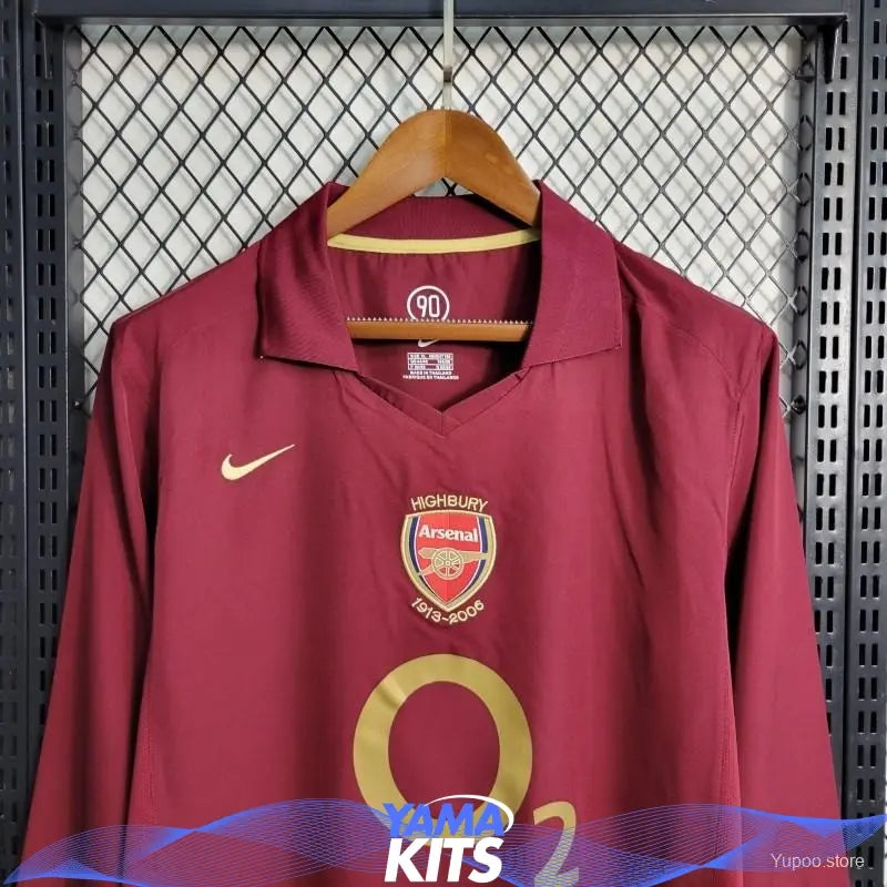 Maillot Arsenal Domicile Manches Longues 2005/2006 Classic Shirtss