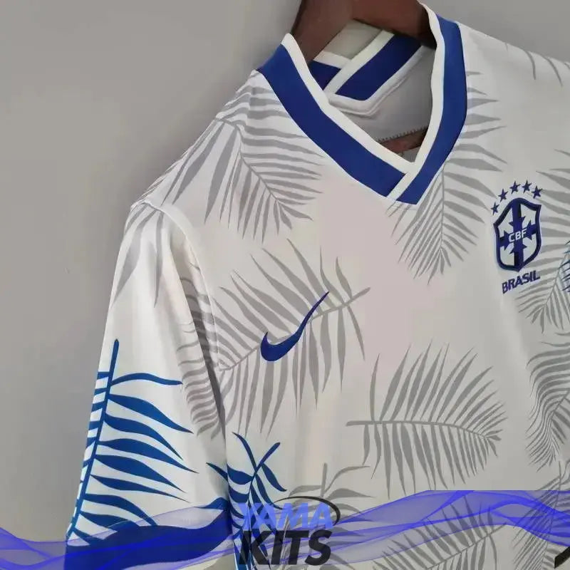 Maillot Brésil Concept « feuilles bleues » 2024/2025 - YamaKits