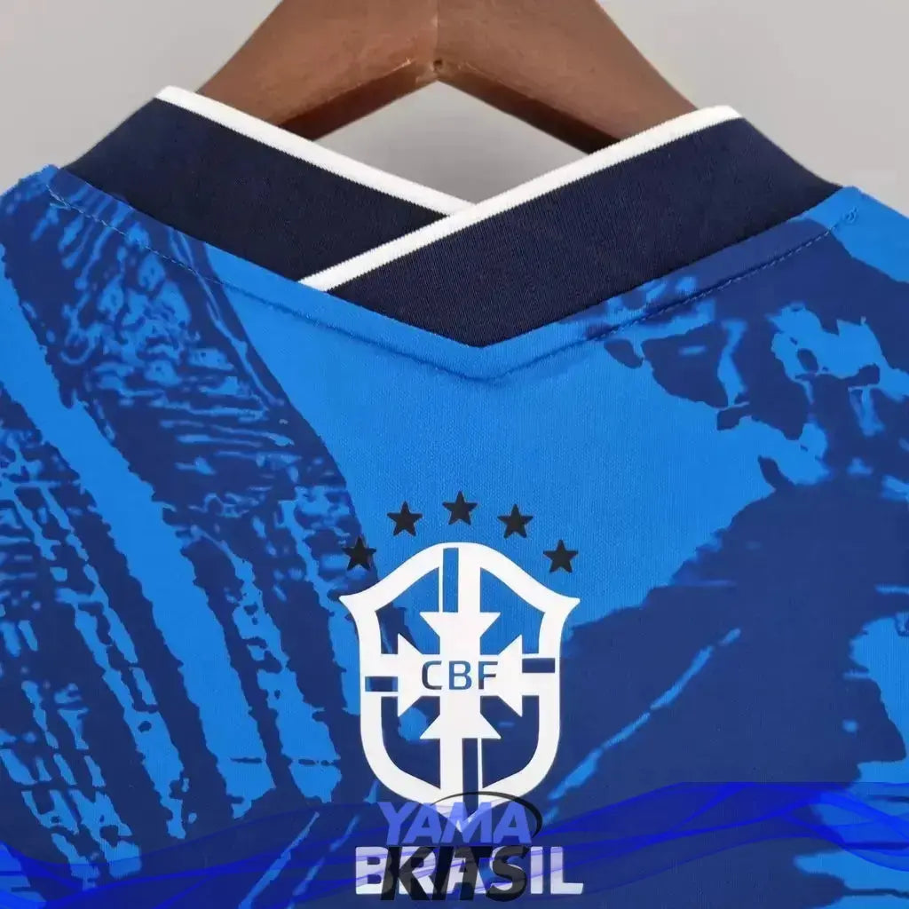 Maillot Brésil concept "bleu" 2024/2025 - YamaKits