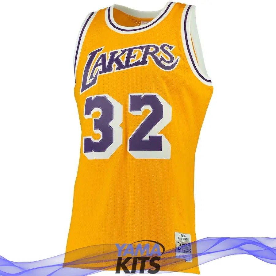 MAILLOT MAGIC JOHNSON LOS ANGELES LAKERS VINTAGE - YamaKits
