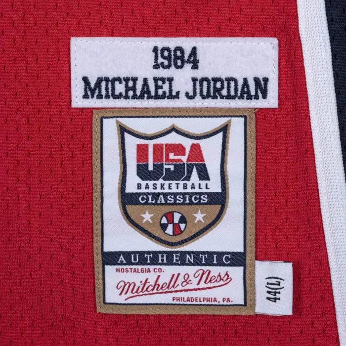 Maillot Michael Jordan Team USA 1984 Bleu - Mitchell & Ness - Édition Alternate - YamaKits