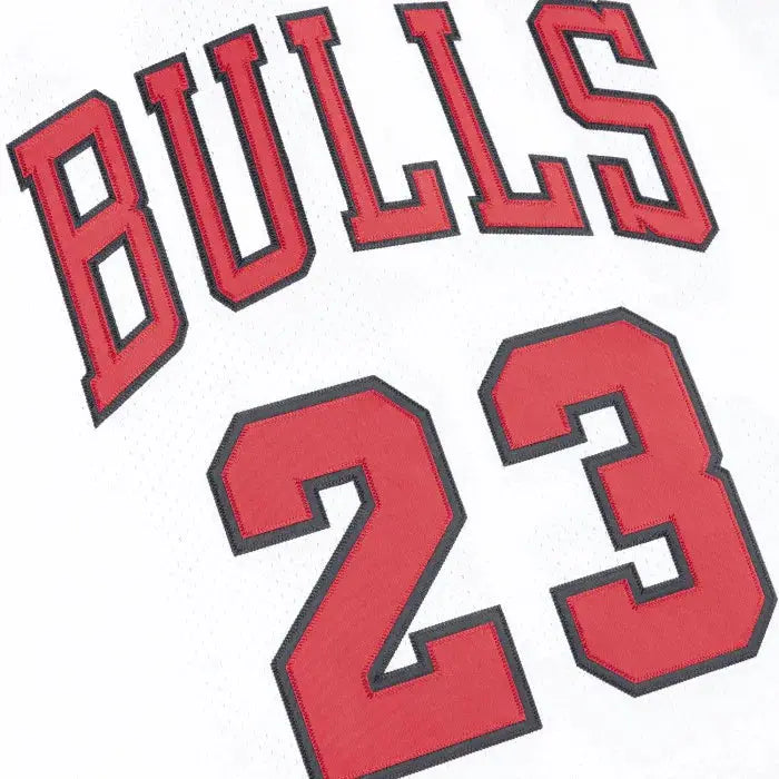 Maillot NBA Michael Jordan Chicago Bulls Blanc '95 Mitchell & Ness - Édition Domicile - YamaKits